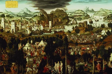 Il giudizio di Paride e la guerra di Troia, 1540